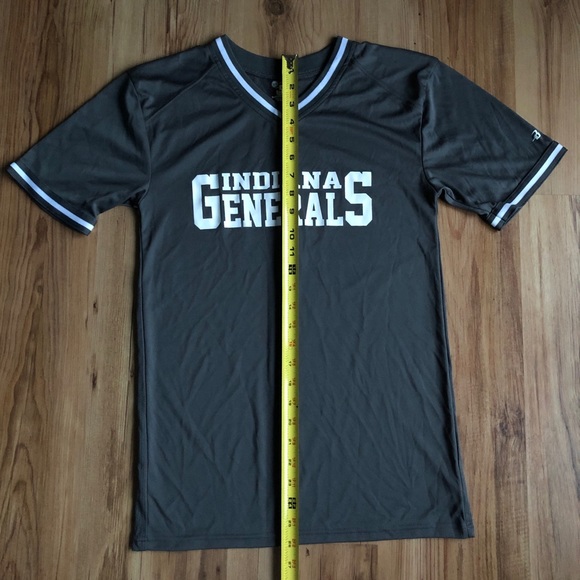 NEW Indiana Generals Sports Jersey Tee Gray XS Men’s NWOT - Picture 6 of 14